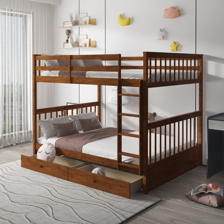 Wayfair bunk beds full deals over full